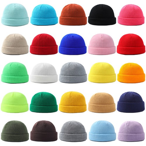 Knitted skull cap pullover - skull,